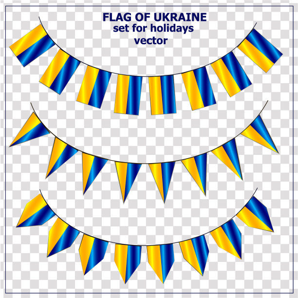 乌克兰国旗五彩缤纷图片下载