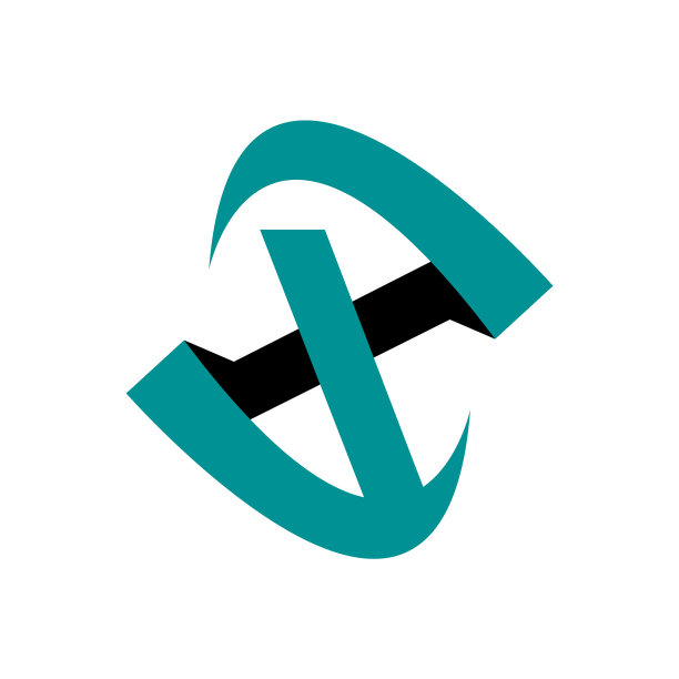 运动风X字母logo设计概念图片下载