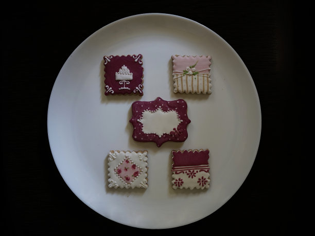 手工蜂蜜饼干收集各种形状装饰花边和图片的生日图片下载