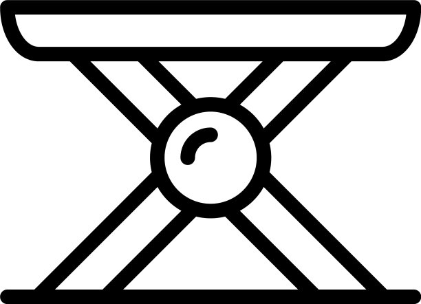 营地便携式凳子图标轮廓风格图片下载