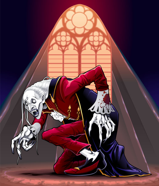 描绘阳光下的吸血鬼图片下载