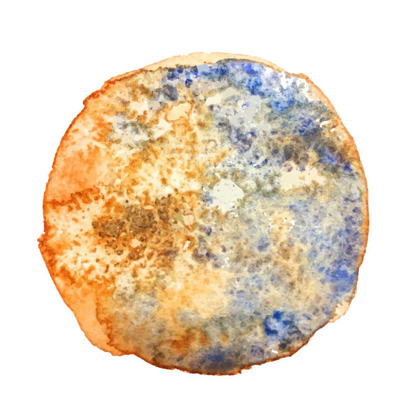 五颜六色的水彩污点图片下载