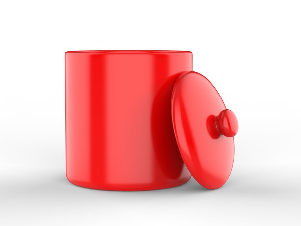 空白罐的品牌和模型设计。3 d演示。图片下载