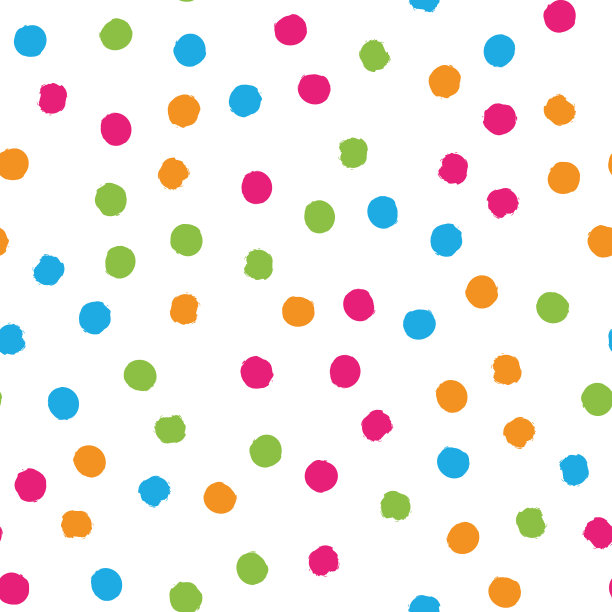 分散的彩色画笔点无缝背景图片下载