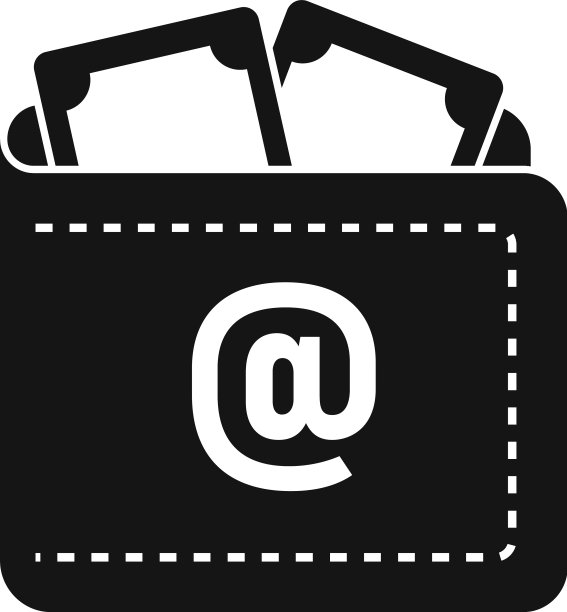 互联网货币钱包图标简约风格图片下载