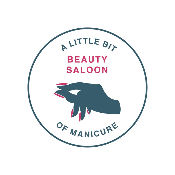 画着指甲的手的剪影。美容院的偶像。一个小手势。图片下载