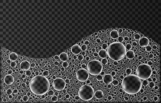 泡沫隔离在透明背景上。图片下载