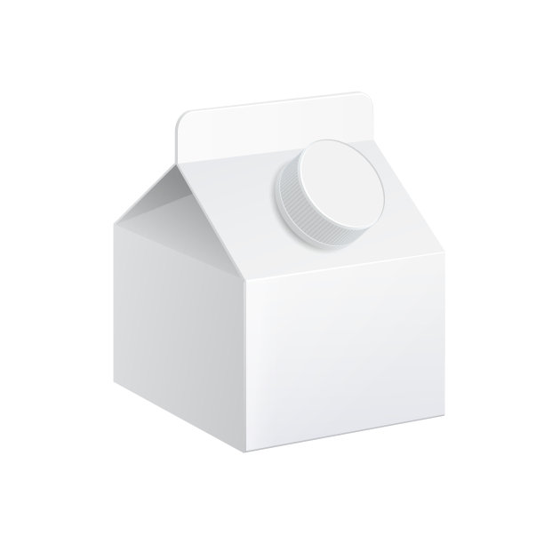 现实的牛奶盒。图片下载