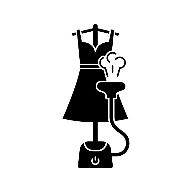 剪影立式蒸笼，用热空气烫女裙。图片下载