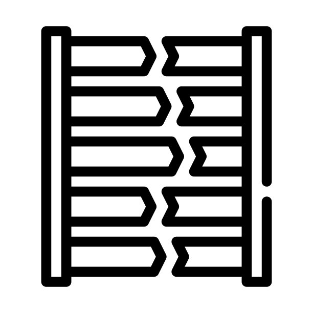 DNA测试线图标矢量插图图片下载