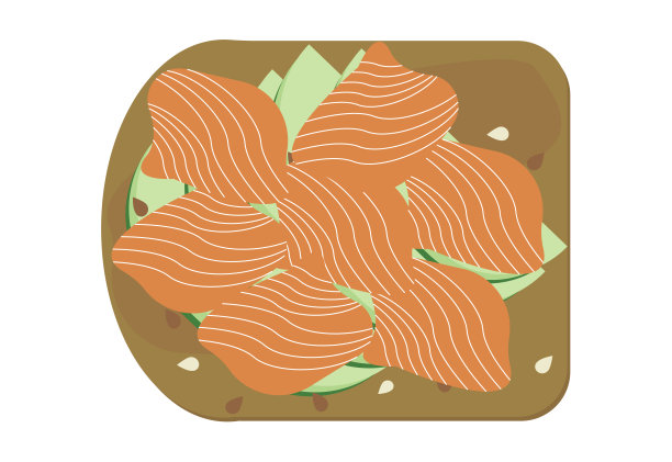 牛油果吐司配荷包蛋和鲑鱼。面包夹鳄梨片，熏鲑鱼和芝麻的素食三明治图片下载