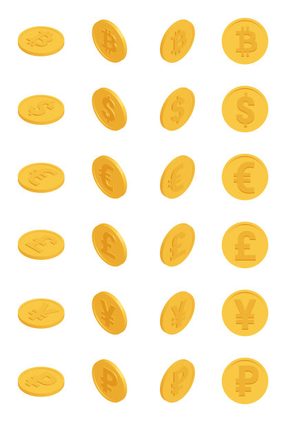 等距的硬币图片下载