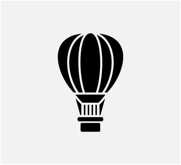 气球图标矢量标志设计模板图片下载