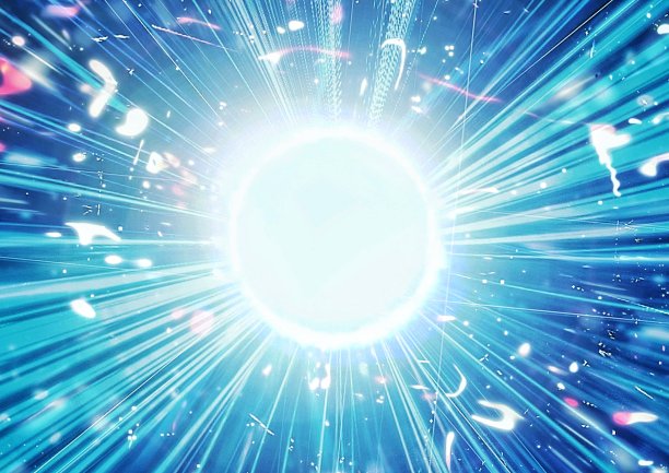 蓝色的光线图片下载