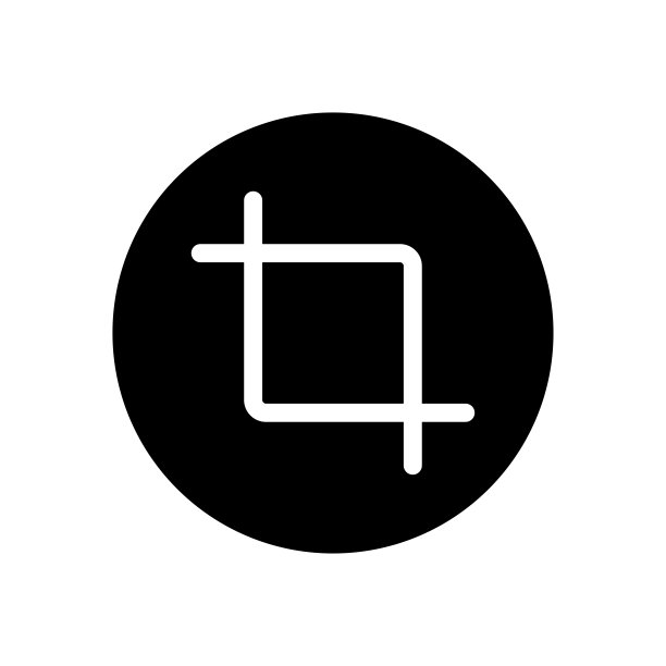 作物图标。简单的平面标志的作物标志。矢量插图。图片下载