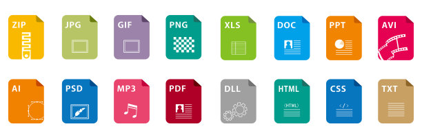 符号集文件文件图标集隔离向量图片下载