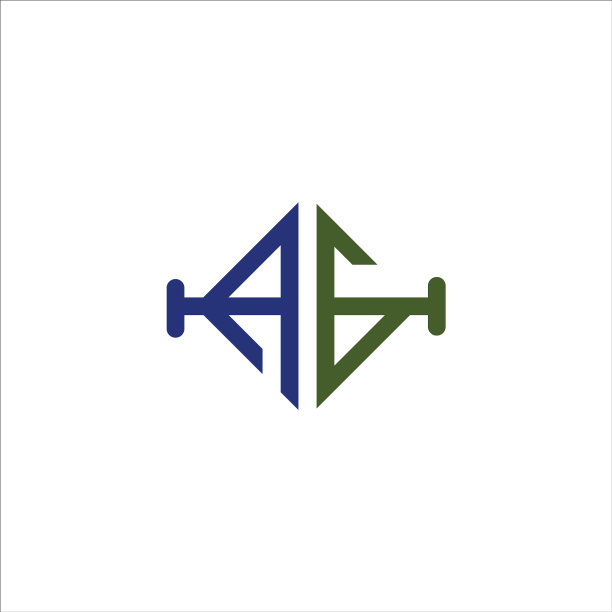 AG或GA字母标志设计模板图片下载