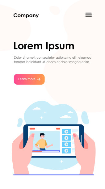 手握智能手机与视频在线图片下载