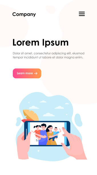 看家庭和孩子照片的人的手图片下载