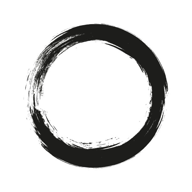 矢量笔刷在白色背景上画圆圈。墨汁手绘画画笔圈。标志、标签设计元素矢量插图。黑色抽象垃圾圆圈。框架图片下载