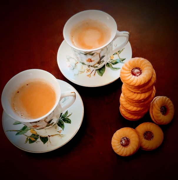 两个人的茶图片下载