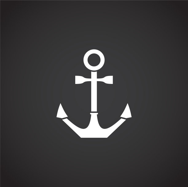 锚图标在背景图形和网络图片下载