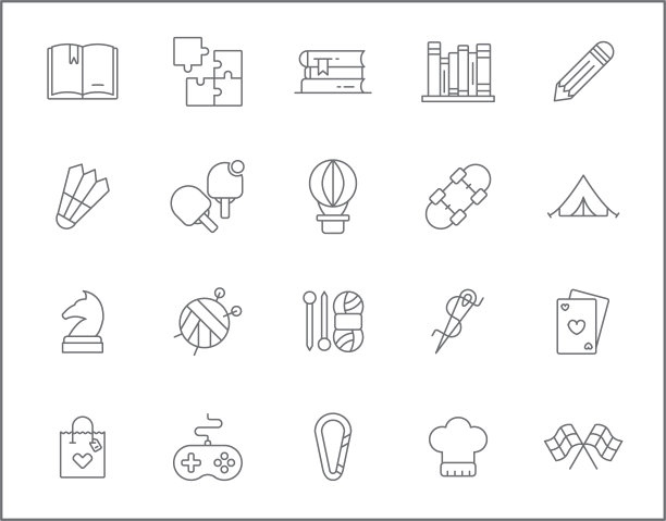 集爱好和水疗自由时间线风格。图片下载