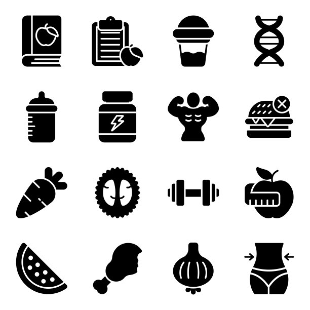 营养图标套装图片下载