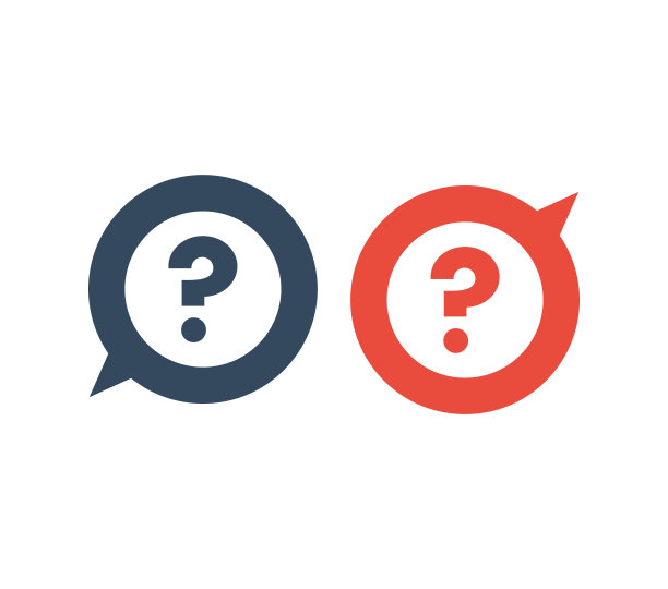 问号在气泡图标矢量图片下载