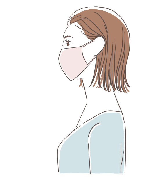 一个戴面具的女人的侧写图片下载