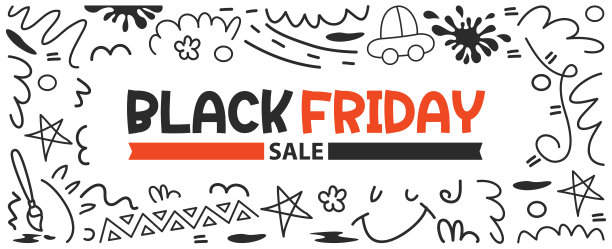 黑色星期五销售铭文设计模板图片下载