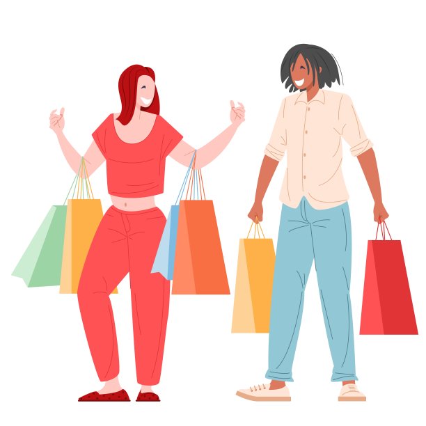 浪漫的夫妇购物。图片下载