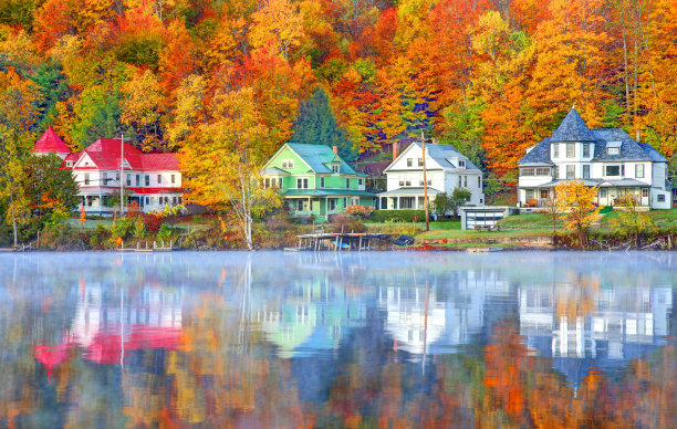 阿迪朗达克的秋天图片下载