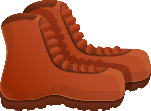 徒步靴图标卡通风格图片下载