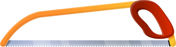 钢锯设备图标卡通风格图片下载