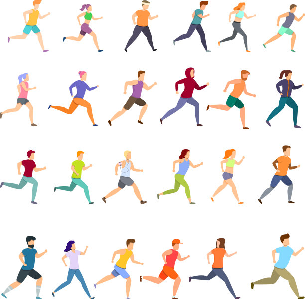 运行图标设置卡通风格图片下载