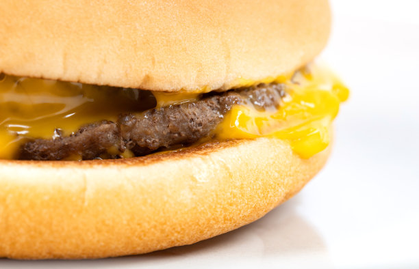 汉堡孤立的白色背景图片下载