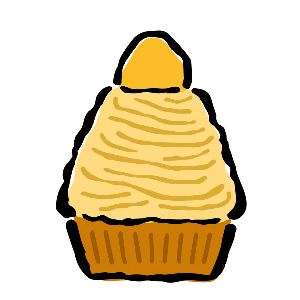 万宝龙插图(黄色):类似手绘的笔墨插图图片下载