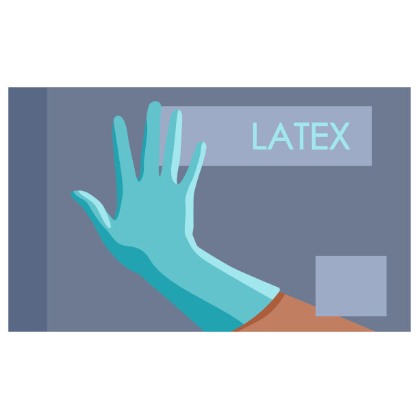 外科手套包在白色孤立的背景。平面风格股票矢量插图图片下载