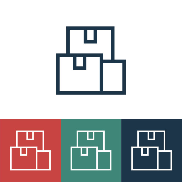 带框的线性矢量图标图片下载