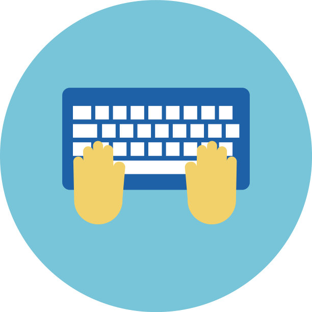 手使用键盘块样式图标图片下载