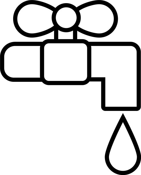 水龙头线条样式图标图片下载