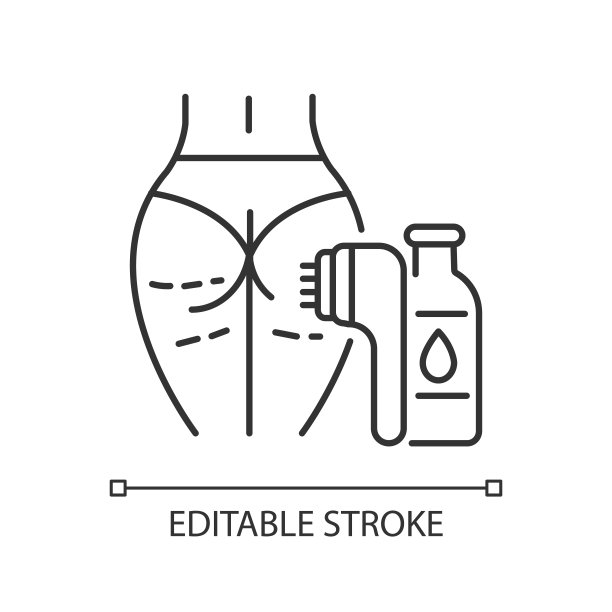 反脂肪计划线性图标图片下载