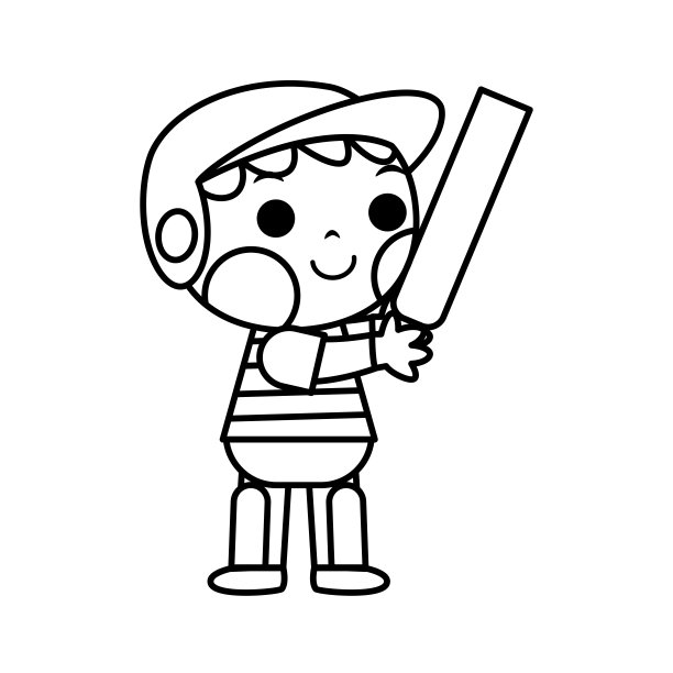 孤立的棒球男孩图片下载