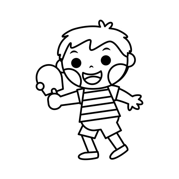 打乒乓球的男孩图片下载