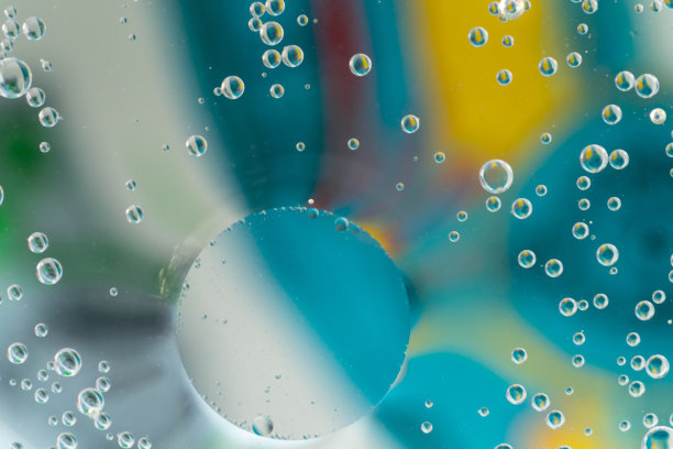 水滴油-抽象背景彩色微距摄影图片下载