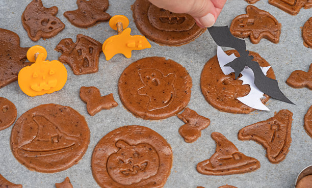 烹饪万圣节姜饼图片下载