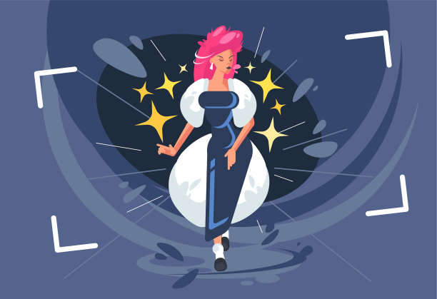 时尚模特在相机镜头时尚照片图片下载