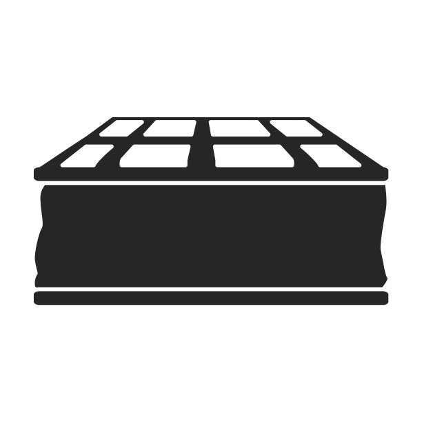 比利时华夫饼的标志，黑色的标志图片下载