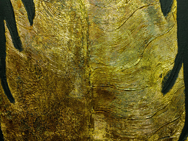 金属金色的羽毛图片下载